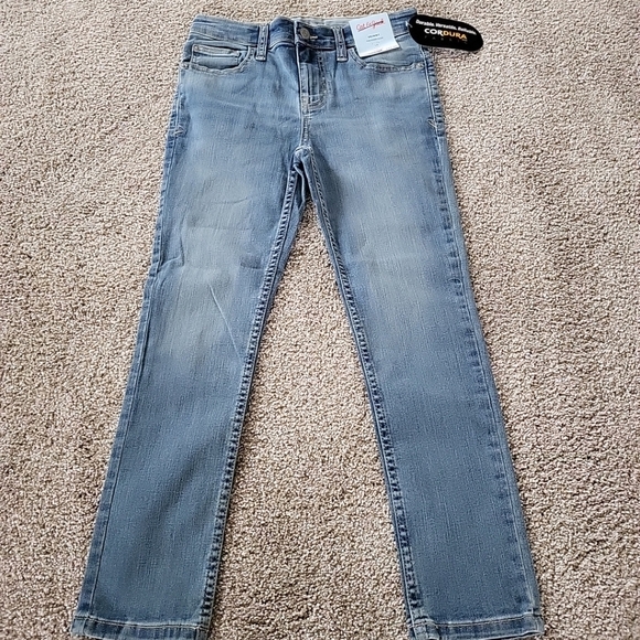 Cat & Jack Girls Sz 10 Medium Wash Skinny Jean Adjustable Waist Stretch NWT - Picture 4 of 9
